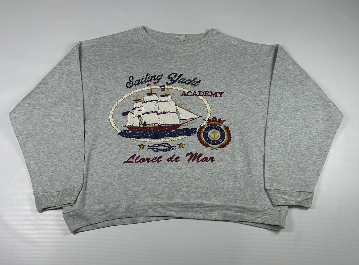 L - Vintage 1990's Lloret De Mar Sailing Yacht Academy Graphic Sweatshirt