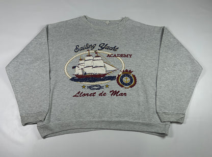 L - Vintage 1990's Lloret De Mar Sailing Yacht Academy Graphic Sweatshirt