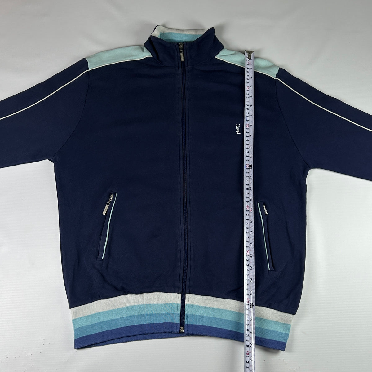 L - Vintage 2000s YSL Yves Saint Laurent Zip Up Sweatshirt