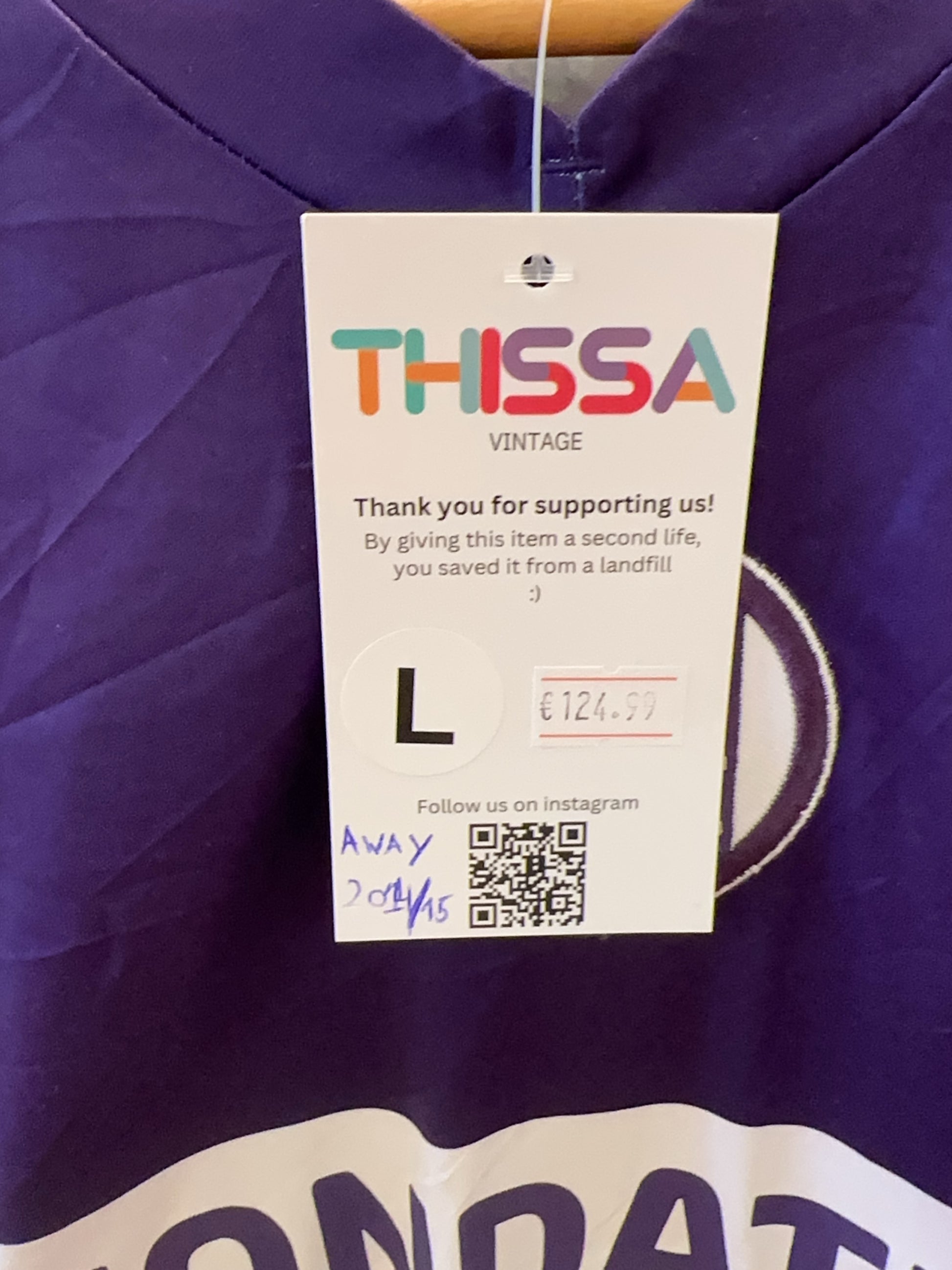 2014-2015 Toulouse FC Squad Team Signatures Kappa Away Football Shirt - L