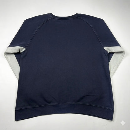 M - Adidas 2000's Navy Logo Crewneck Sweatshirt