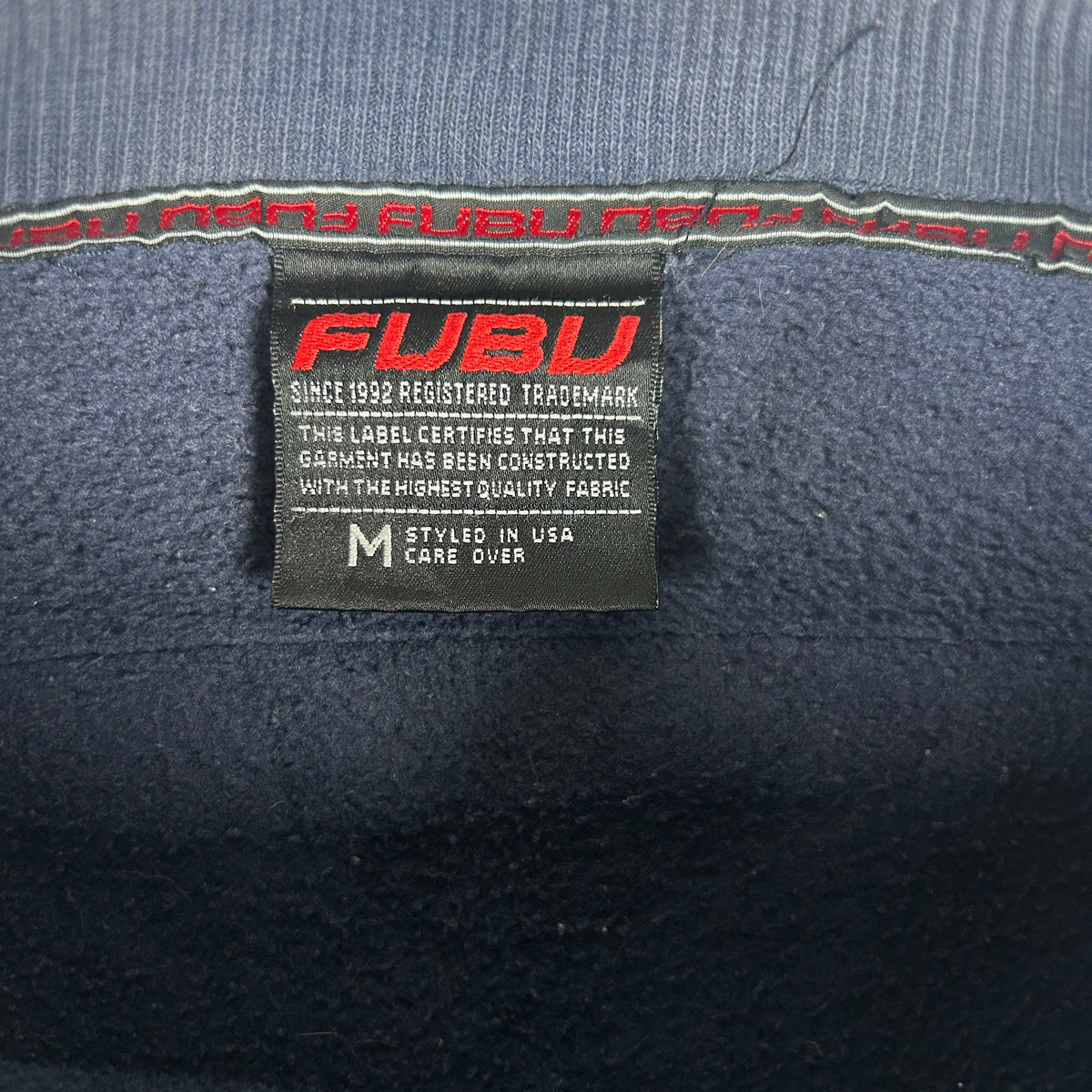 M - Vintage 2000's FUBU Los Angeles 05 Navy Crewneck Sweatshirt