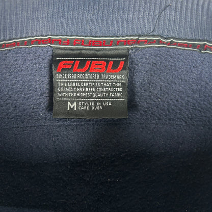 M - Vintage 2000's FUBU Los Angeles 05 Navy Crewneck Sweatshirt