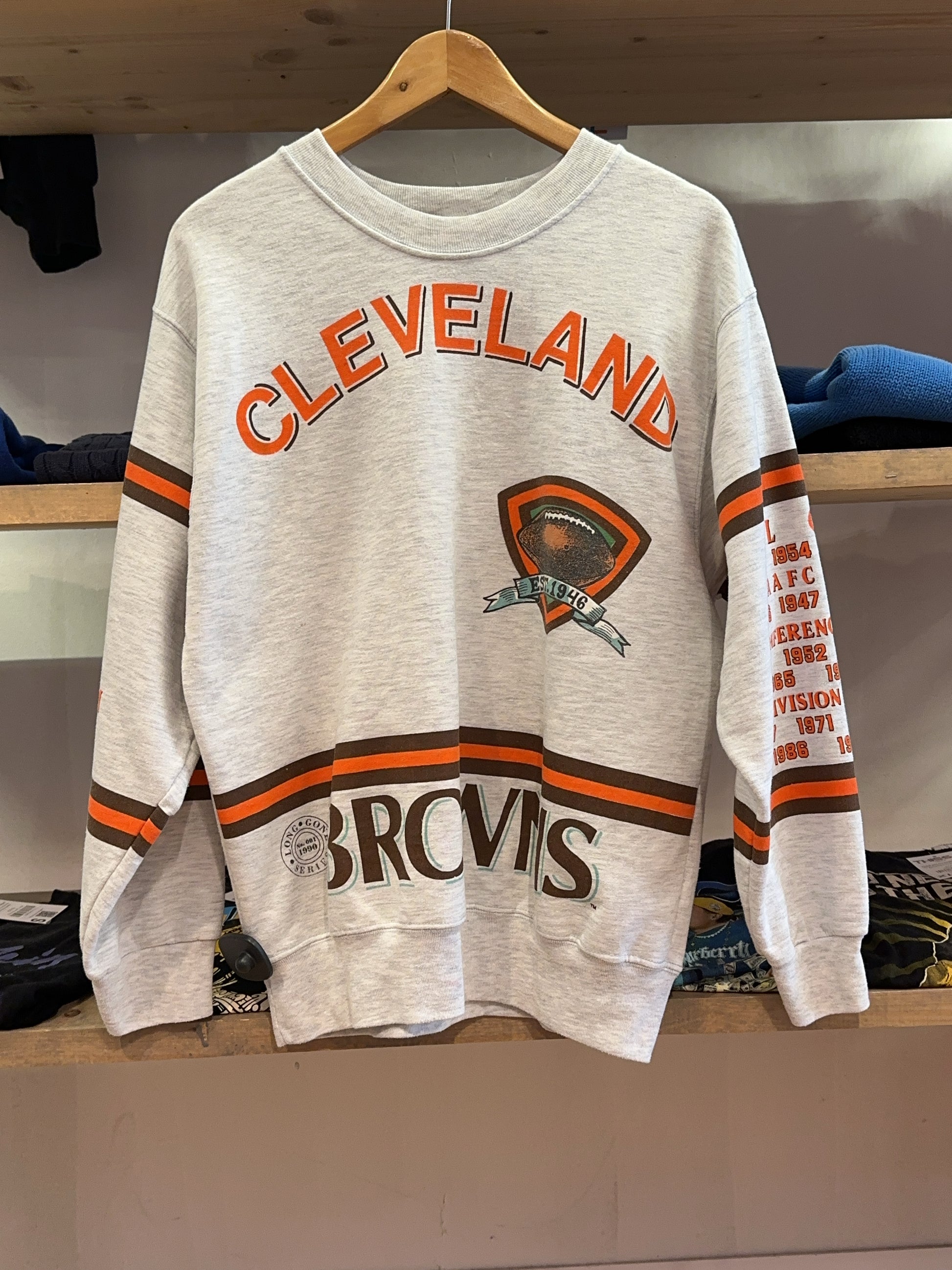 S - 1990s Cleveland Browns NFL NFL Sweatshirt