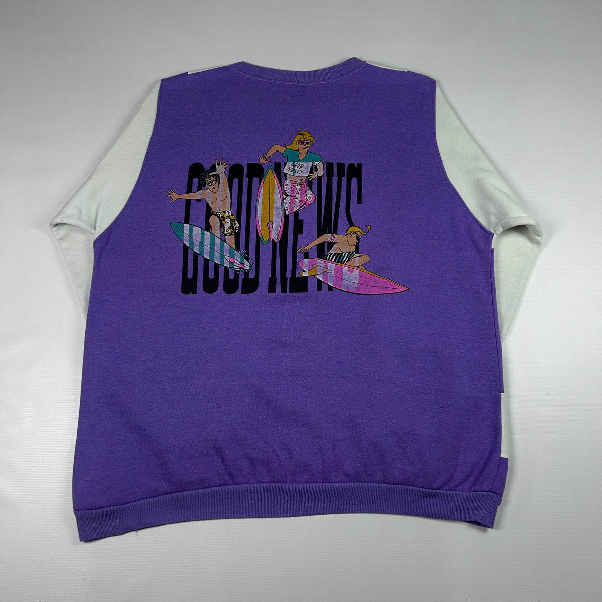 L - 2000's Good News Surf Graphic Sweatshirt