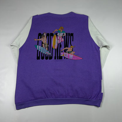 L - 2000's Good News Surf Graphic Sweatshirt