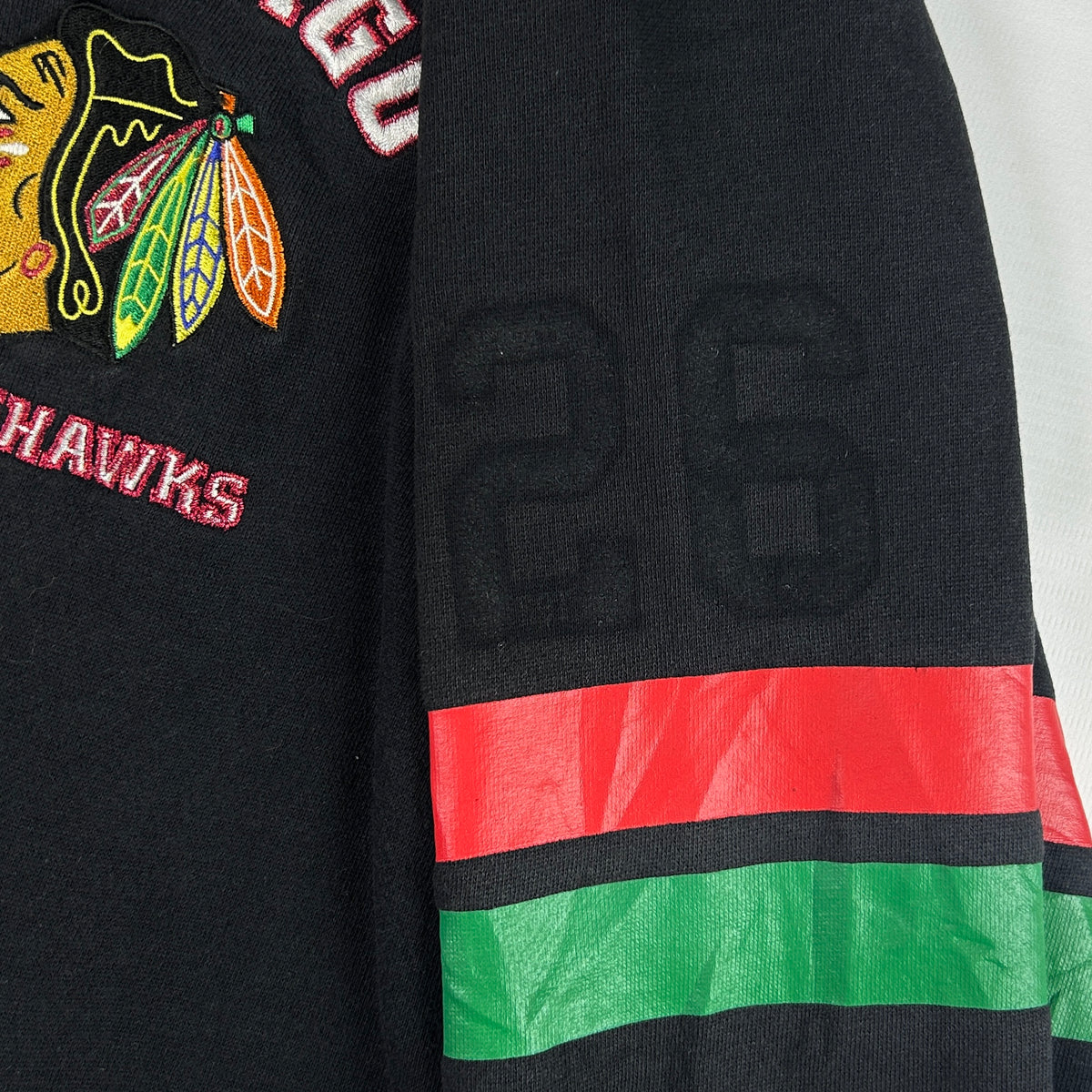 L - 1990's Chicago Blackhawks NHL Varsity Jacket