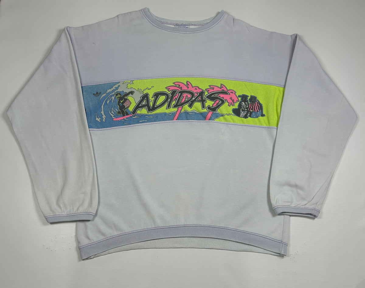 L - Vintage 1988 Adidas Island Club Archive Series Sweatshirt