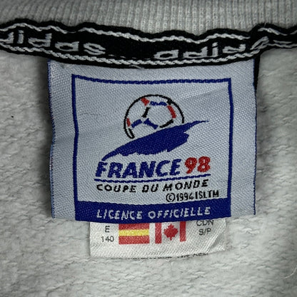 XXS - France 1998 Adidas Coupe du Monde Gray Sweatshirt