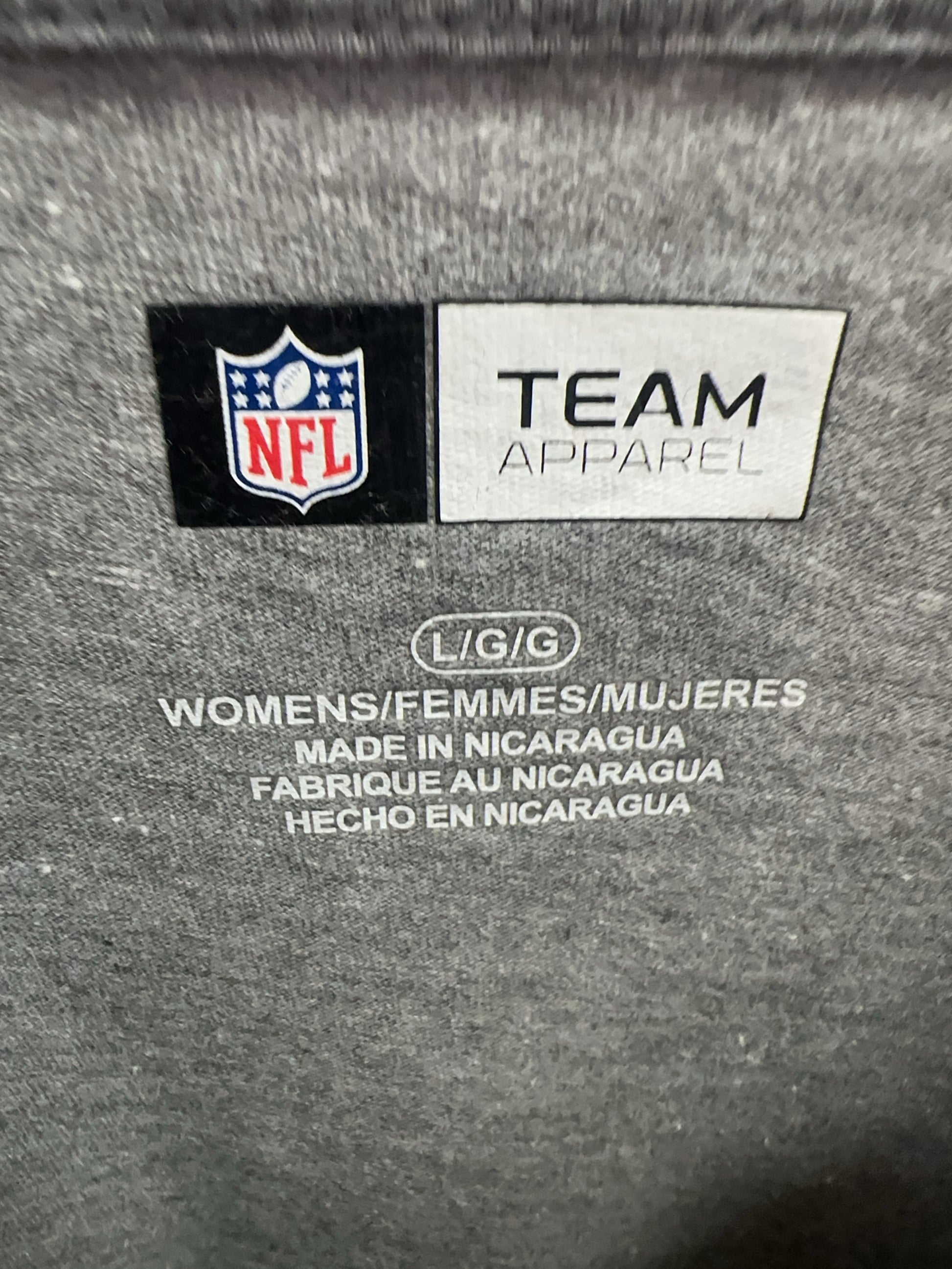 L - Green Bay Packers Women’s NFL Grey Graphic Tee