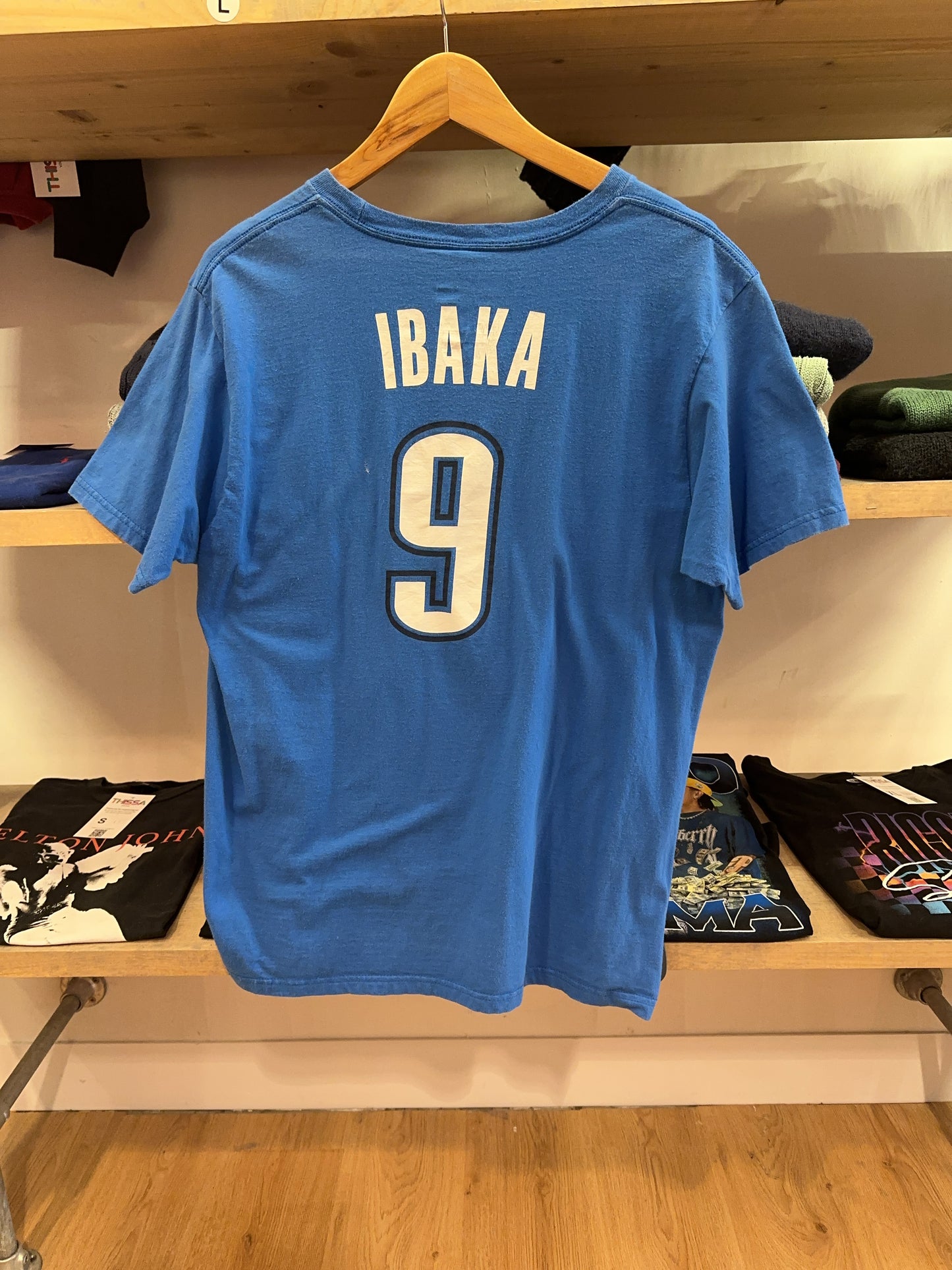 Adidas Oklahoma City Thunder Serge Ibaka #9 Blue NBA T-Shirt