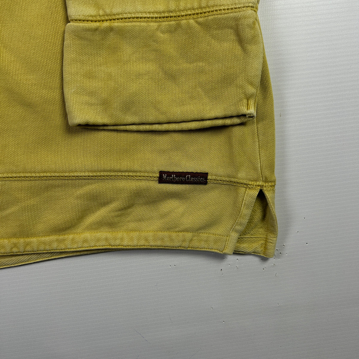 XXL - 1990's Marboro Classics Yellow Quarter-Zip Pullover Sweatshirt