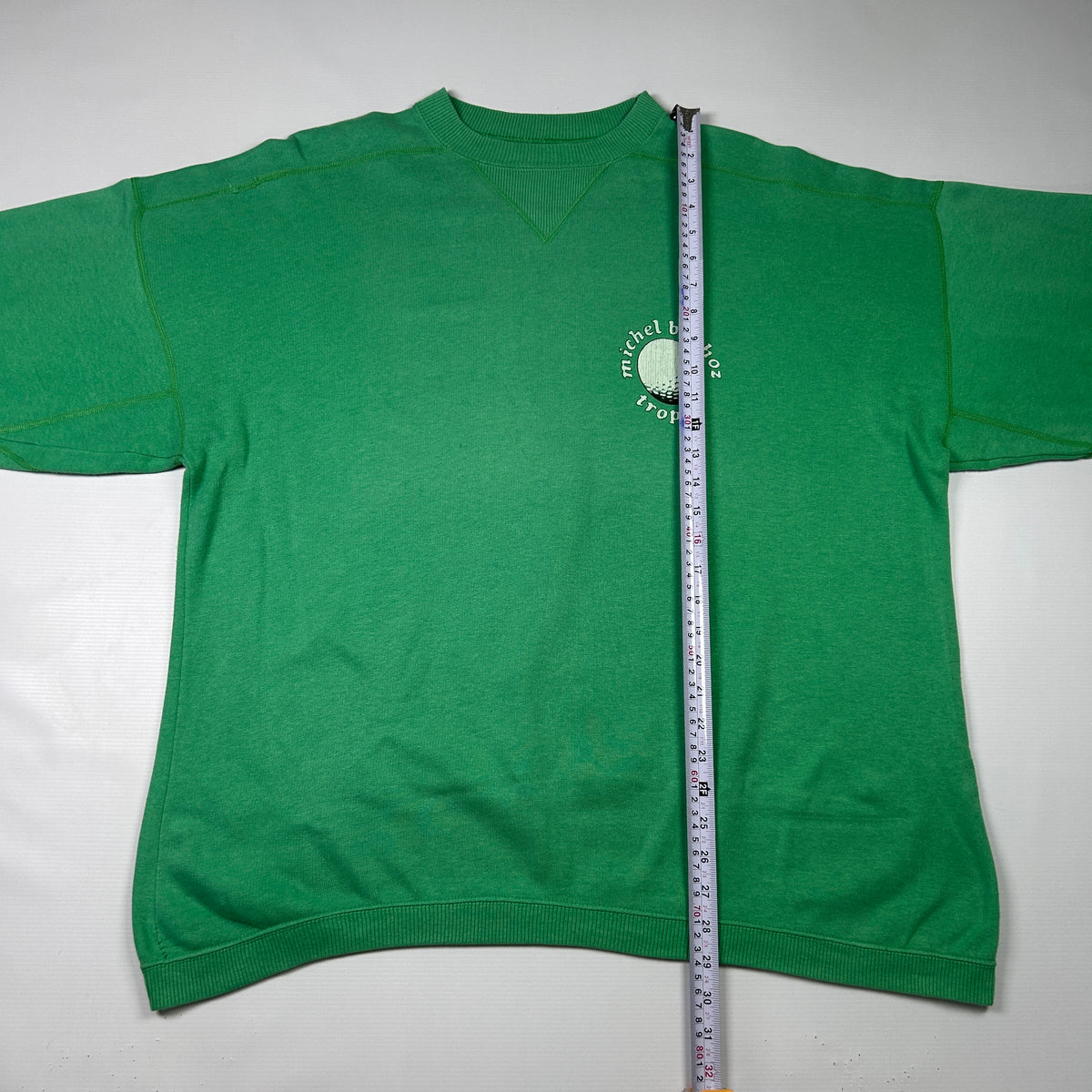 XL - 1990's Michel Bachoz Trophy Green Crewneck Sweatshirt