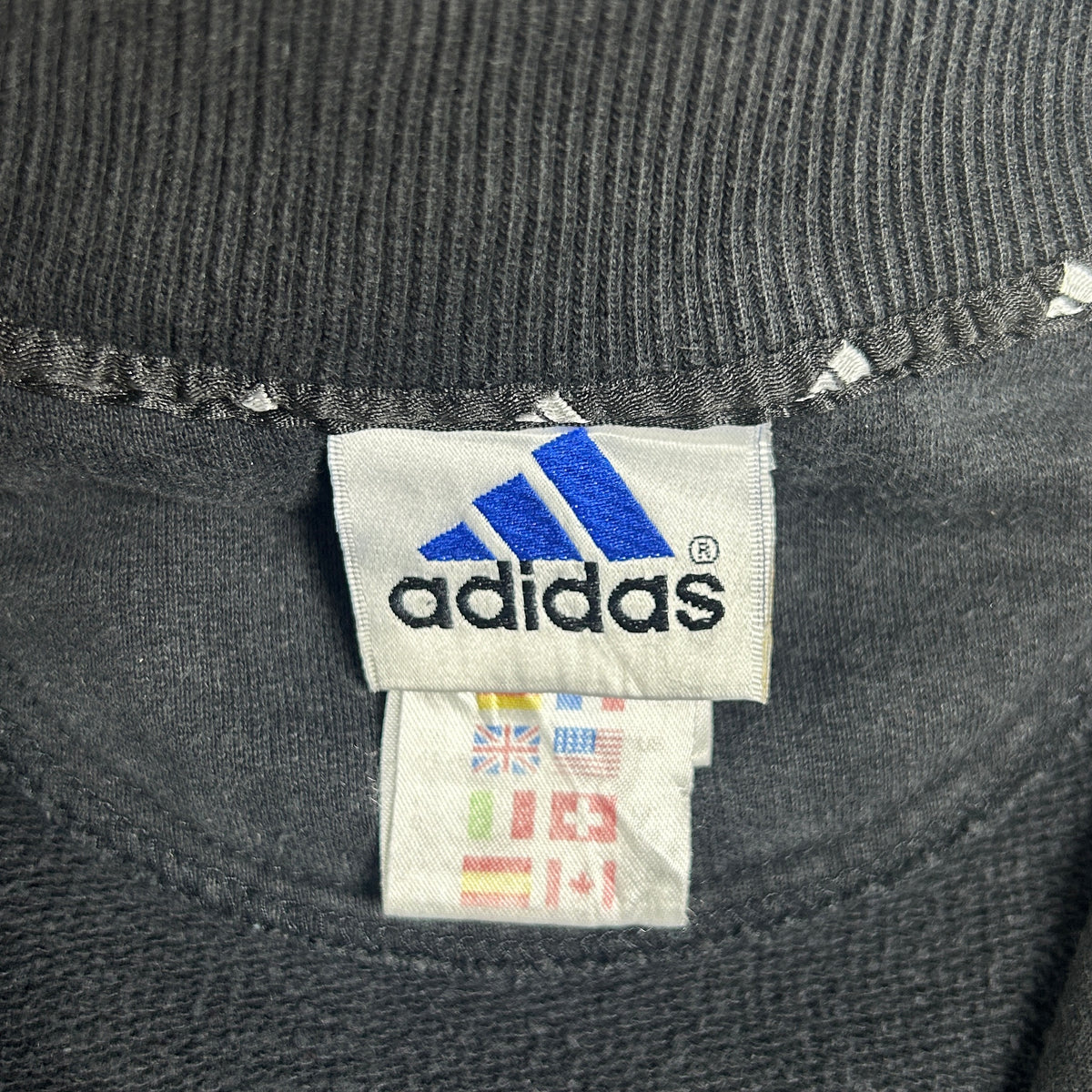 XL - Vintage 1990's Adidas Quarterzip