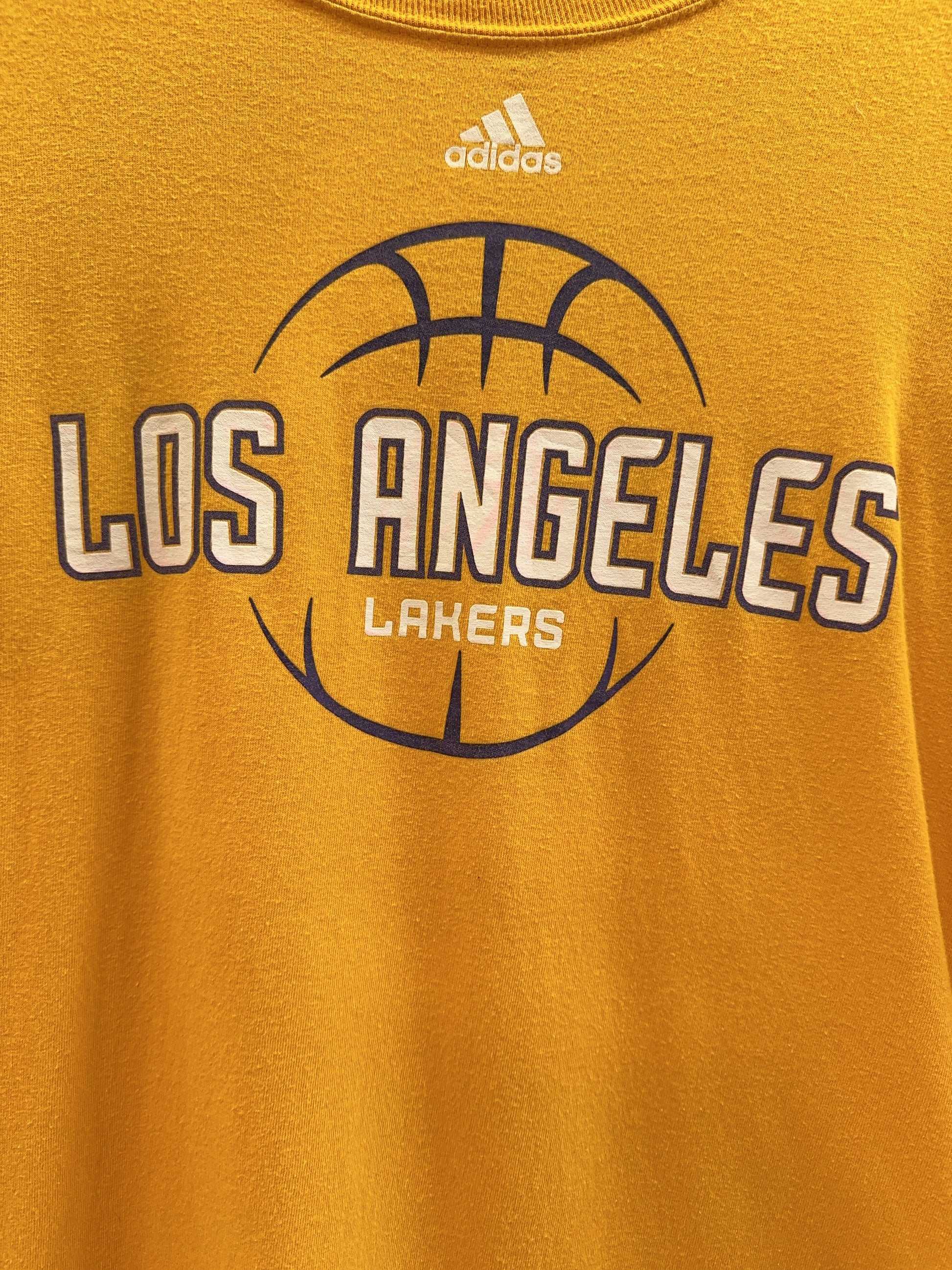 Adidas Los Angeles Lakers Gold Basketball T-Shirt
