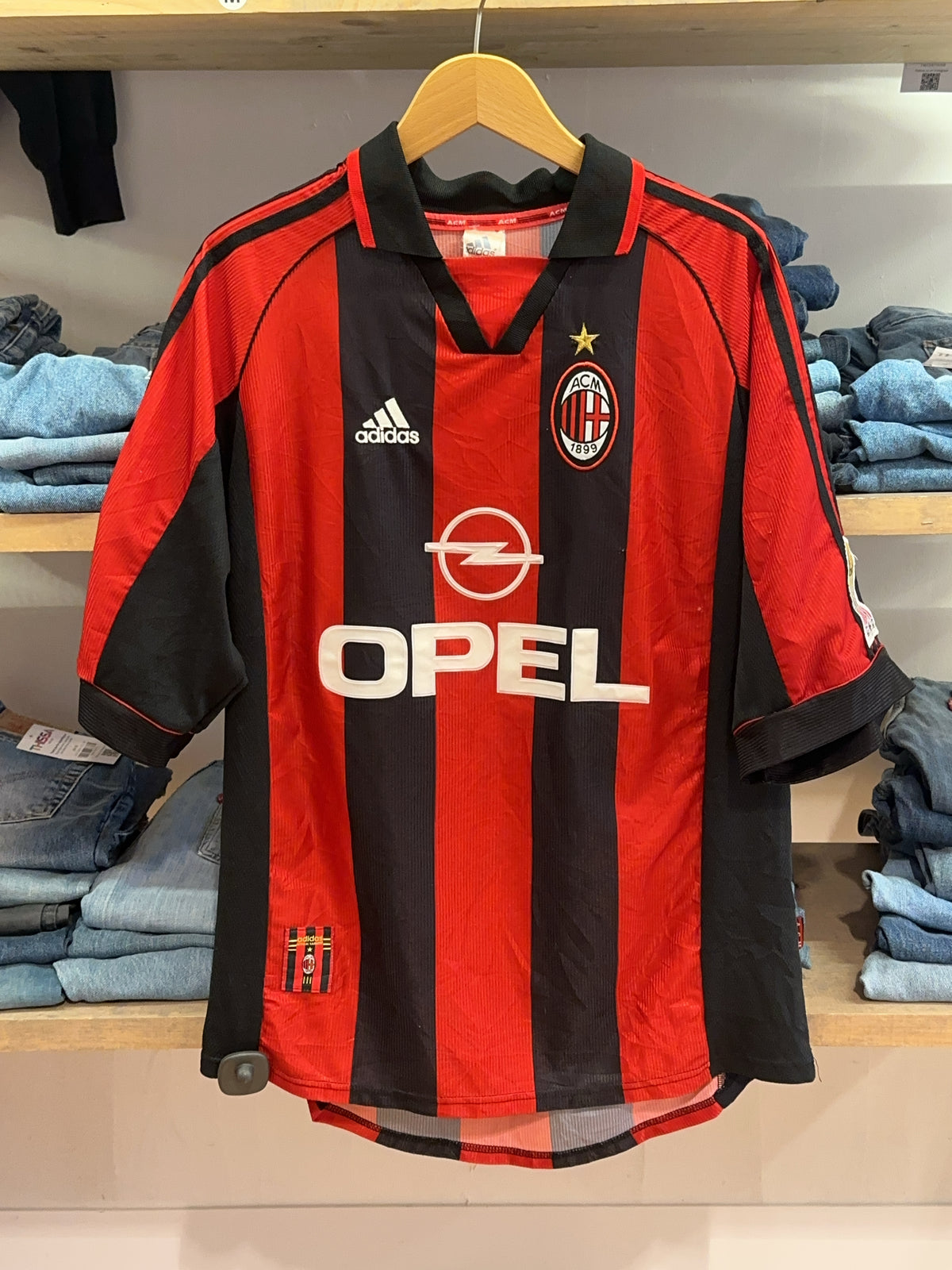 XL - 1998-1999 AC Milan Adidas Home Football Shirt Leonardo 18