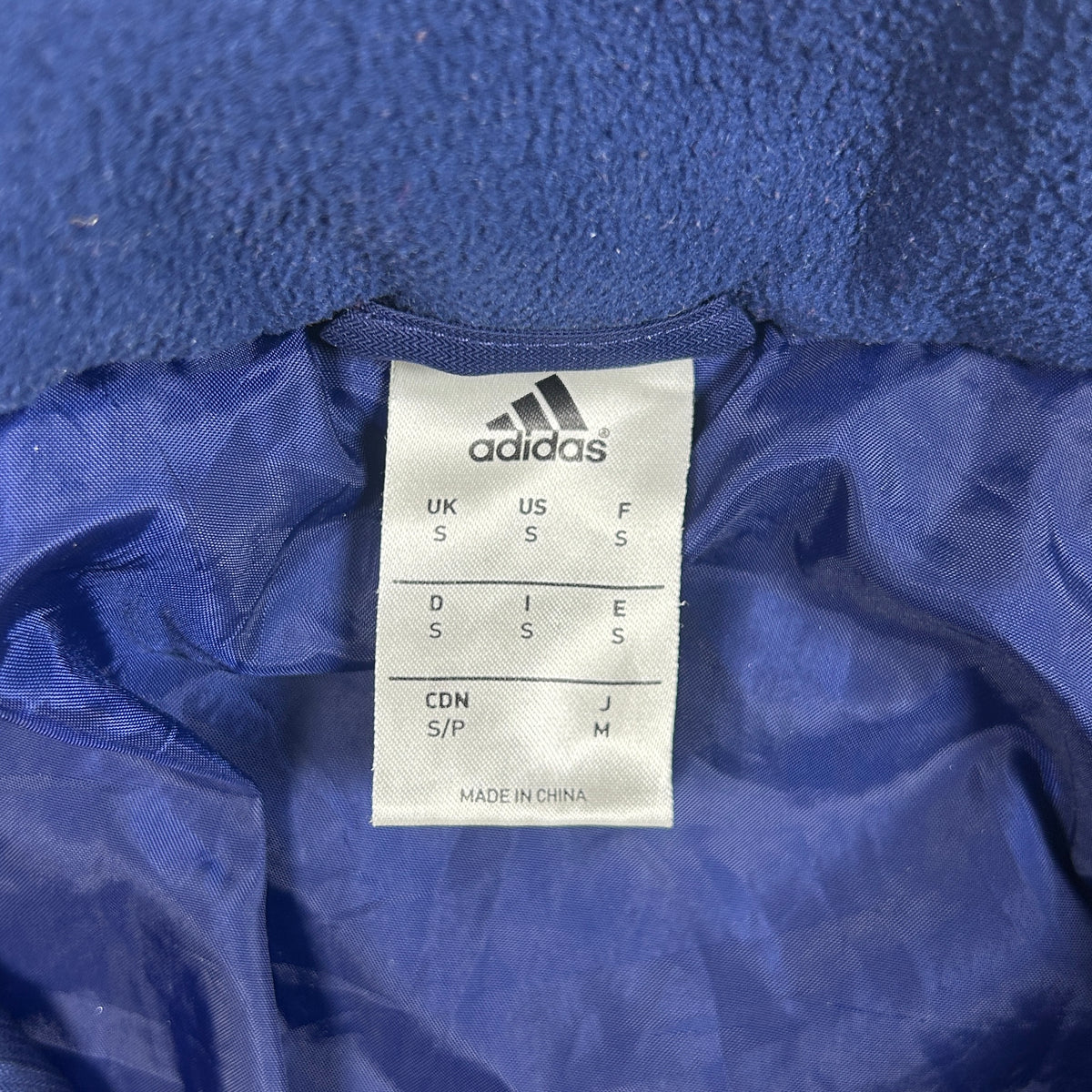 S - Vintage 2000's Adidas Olympique Lyonnais Blue Puffer Jacket