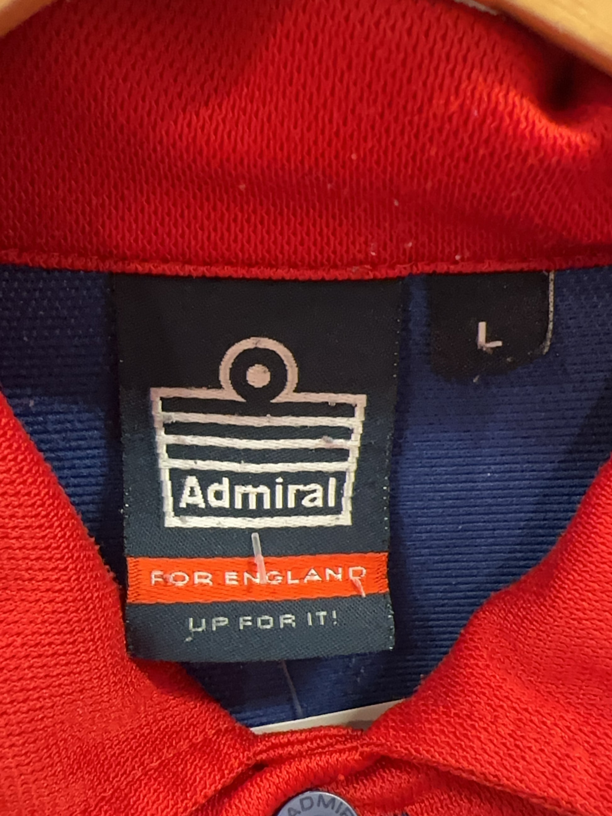2000 - 2002 England National Cricket Team Admiral Away Football Shirt - L
