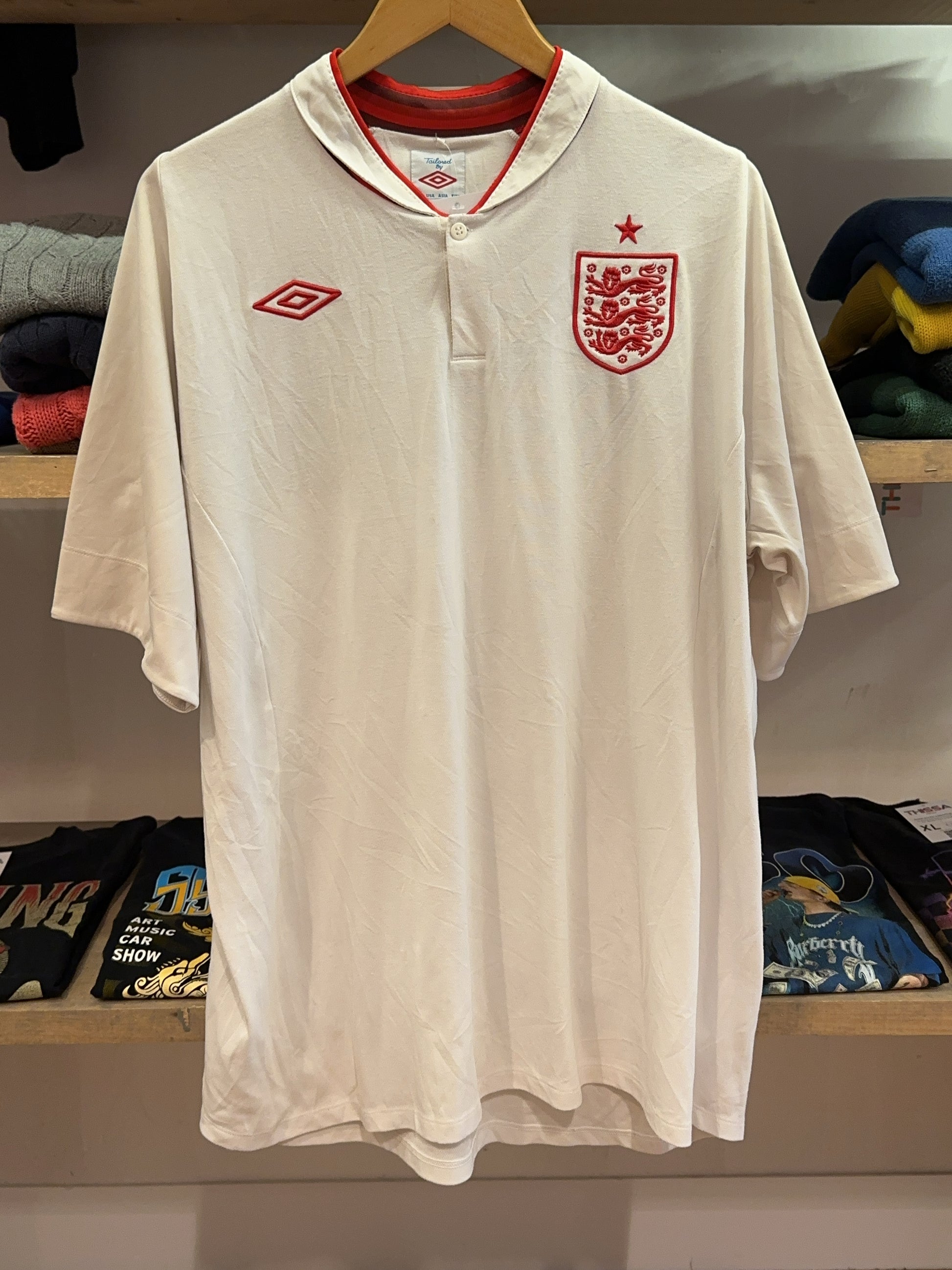 2012-2013 England Umbro Home Football Shirt - XL