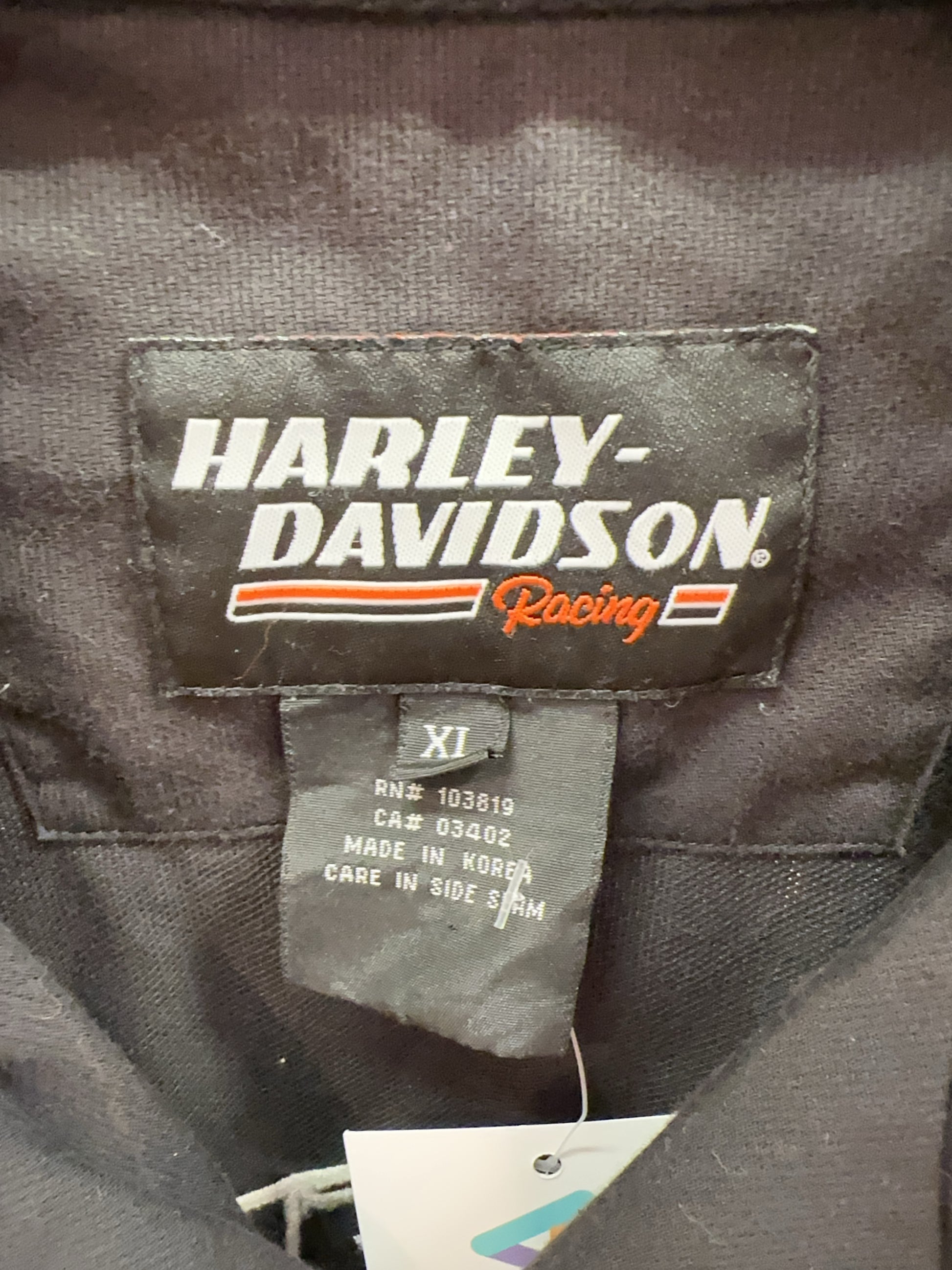 L - Harley-davidson Shirt Racing Button Up Short Sleeve Shirt, Screaming Eagle
