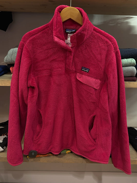 Patagonia Pink Snap-T Fleece Pullover - L
