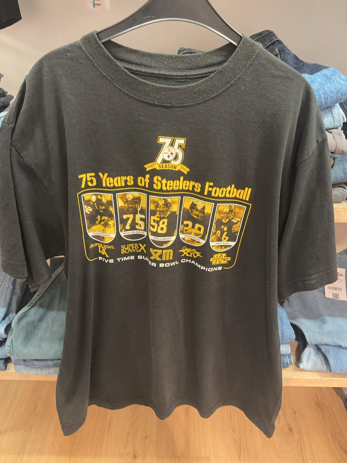 XL - Pittsburgh Steelers 75th Anniversary Reebok Graphic T-Shirt