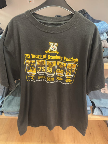 XL - Pittsburgh Steelers 75th Anniversary Reebok Graphic T-Shirt