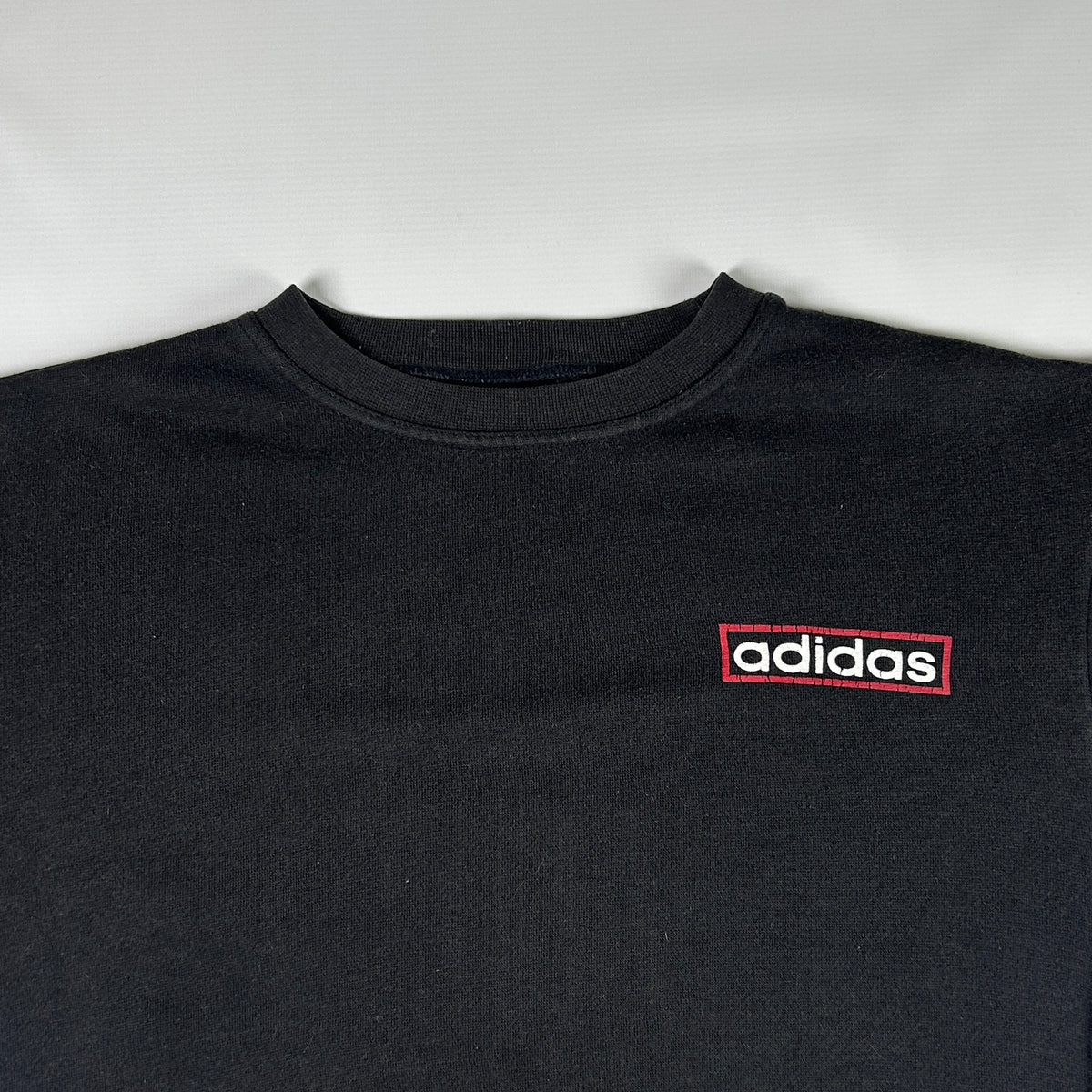 L - 1990's Adidas Black Graphic Long Sleeve Sweatshirt