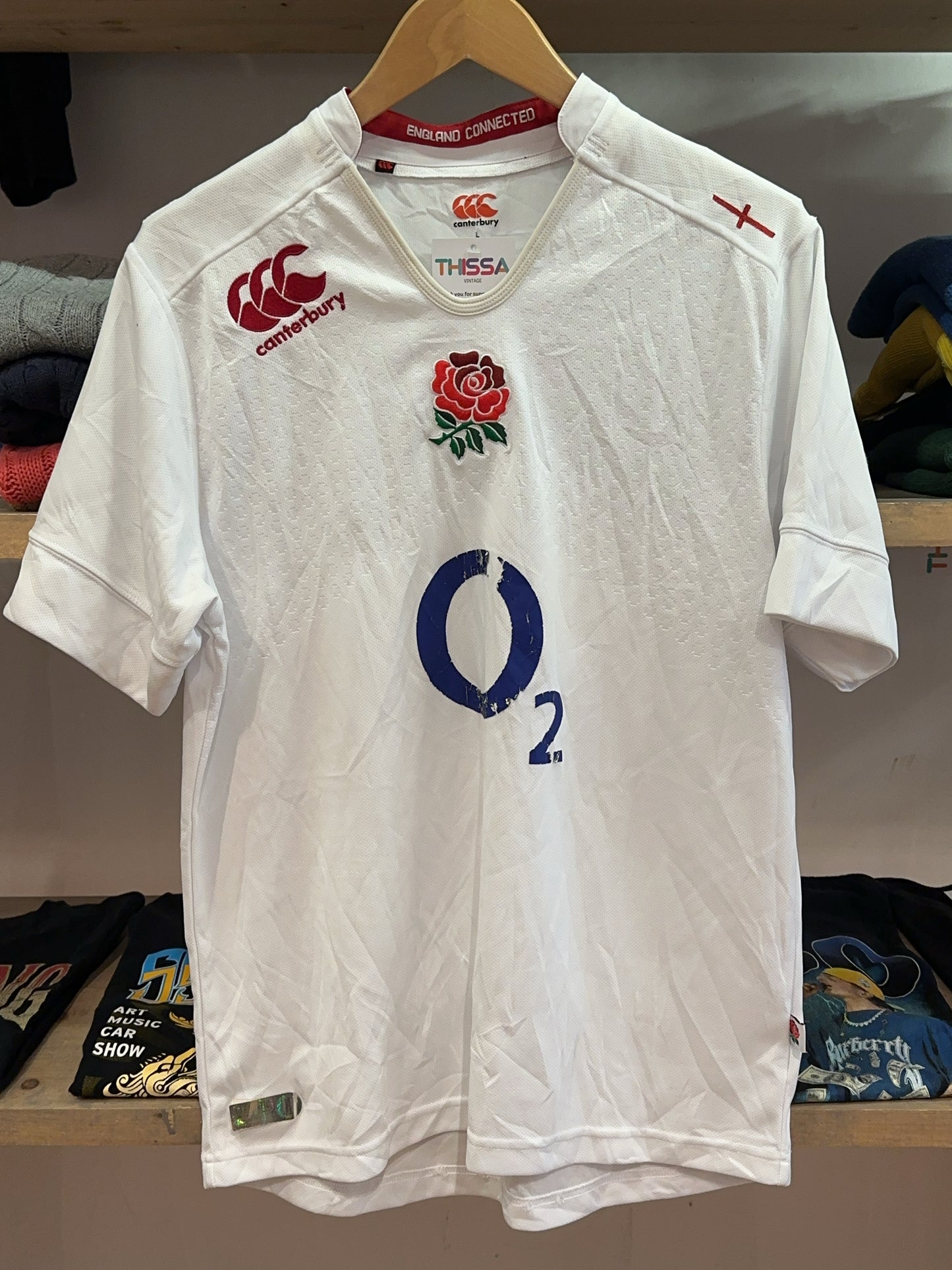 2014-15 England Rugby Canterbury Home Shirt - L