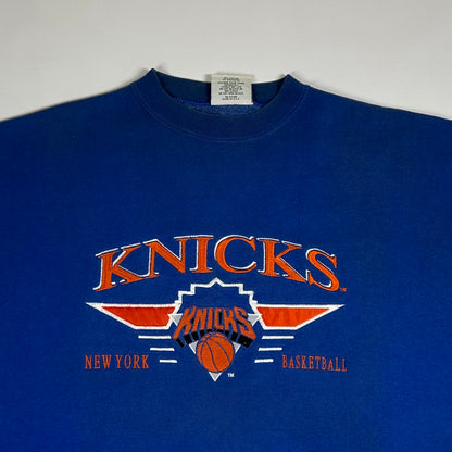L - Vintage 1990's New York Knicks Logo Athletic Crewneck Sweatshirt
