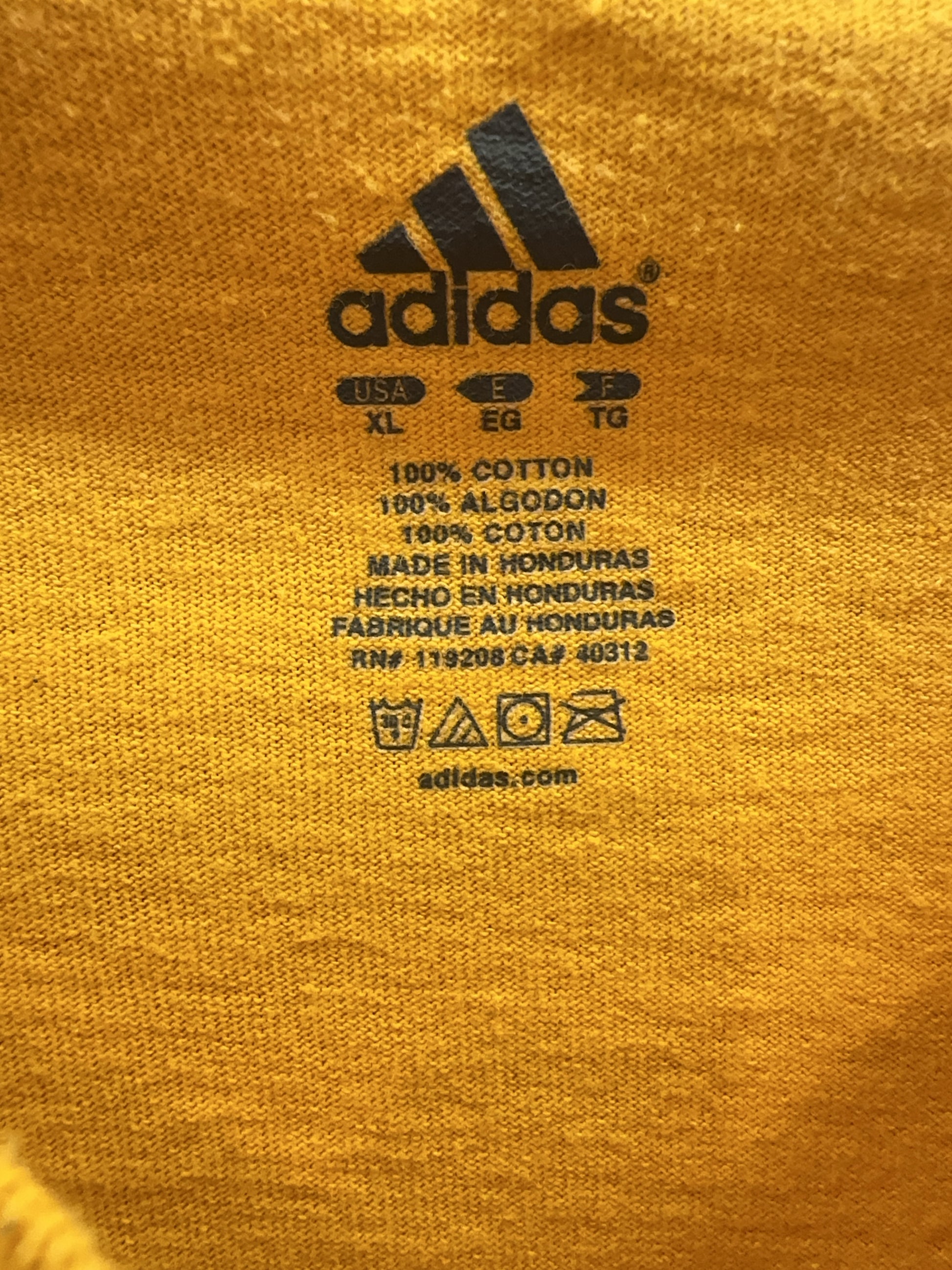Adidas Los Angeles Lakers Gold Basketball T-Shirt