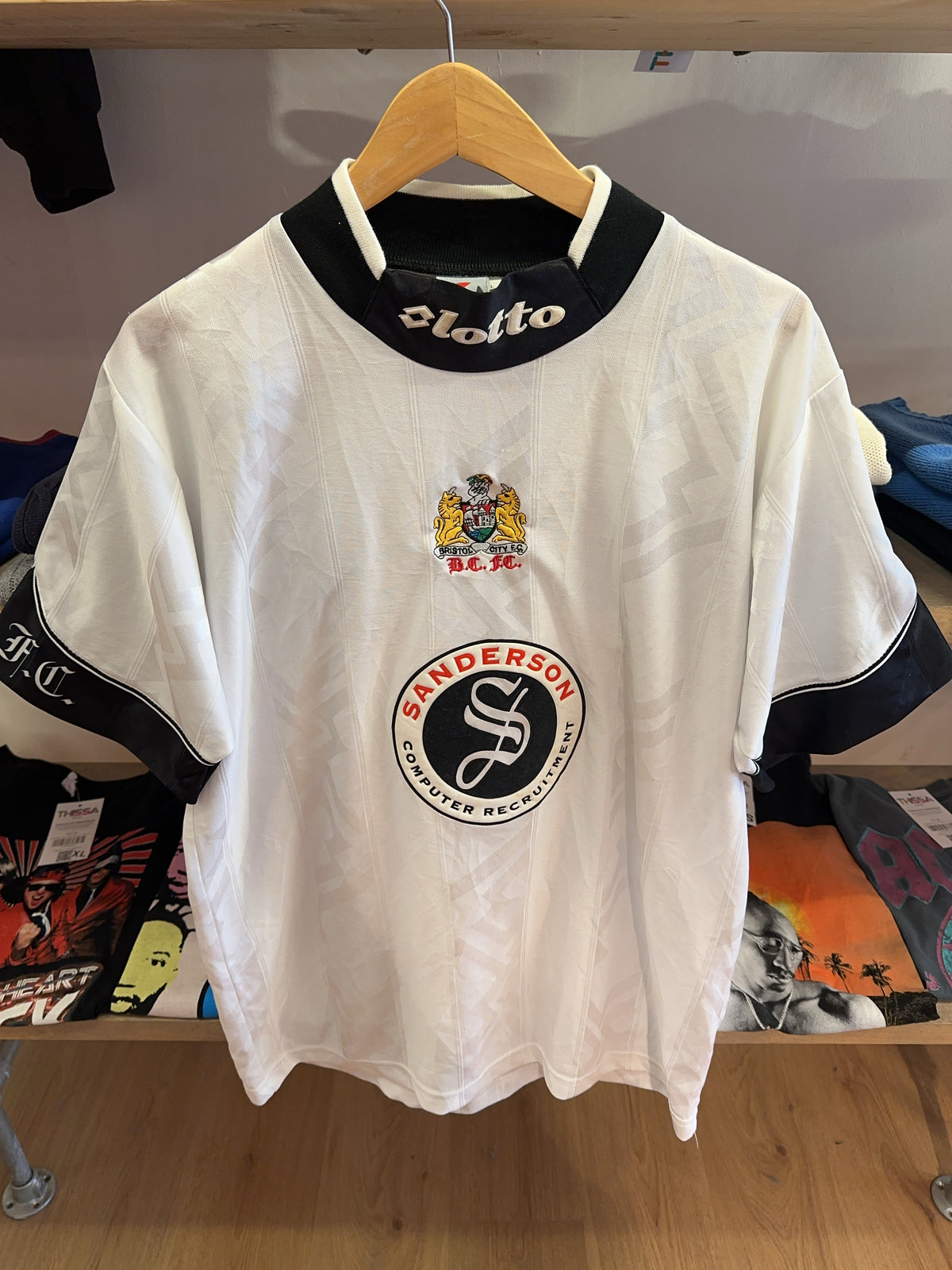 L - 1997-1998 Bristol City FC Lotto Away Football Shirt