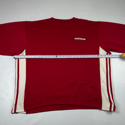 XXL - 1990's Adidas Red Vintage Trefoil Sweatshirt
