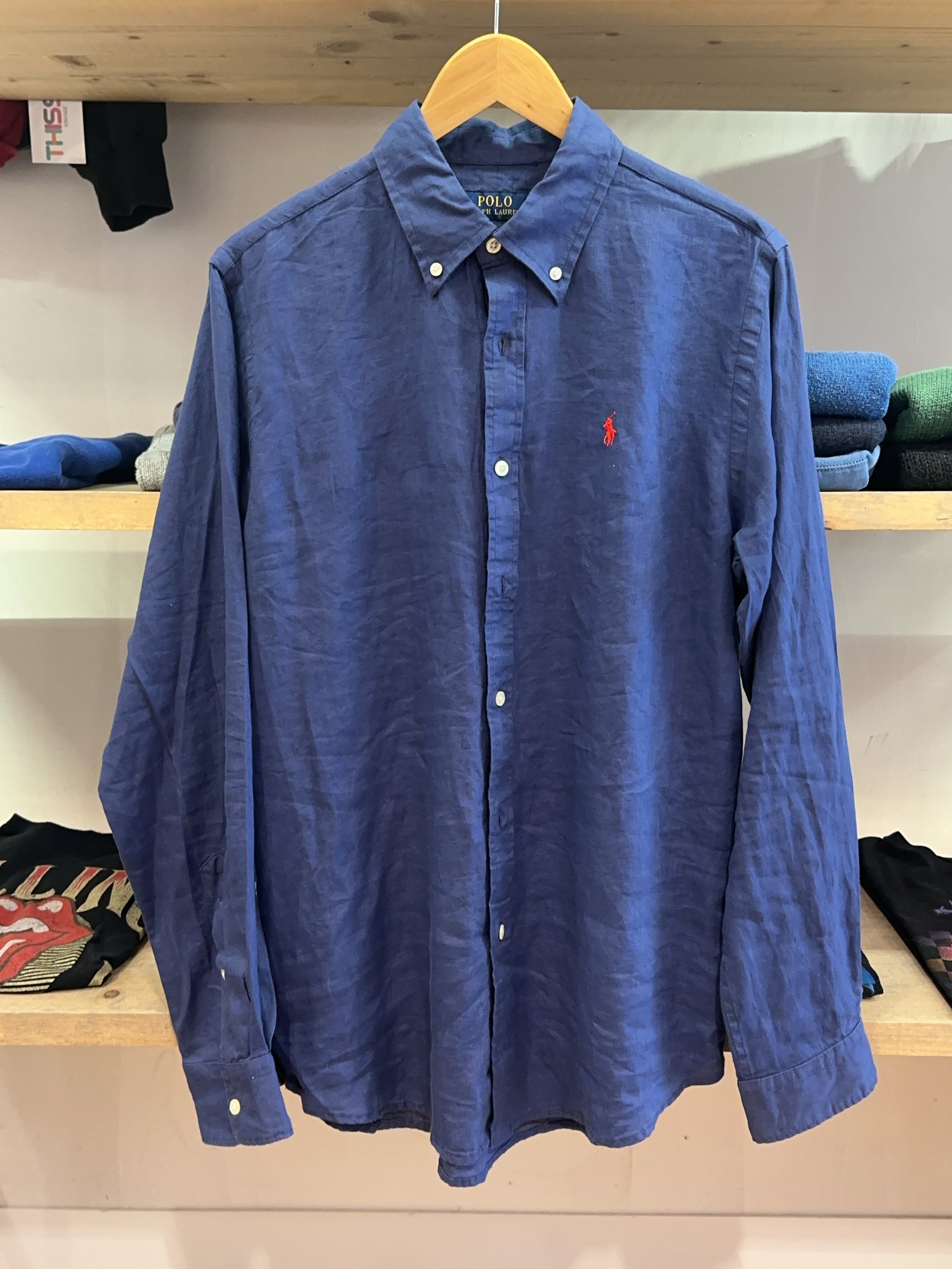L - Ralph Lauren Linnen Shirt