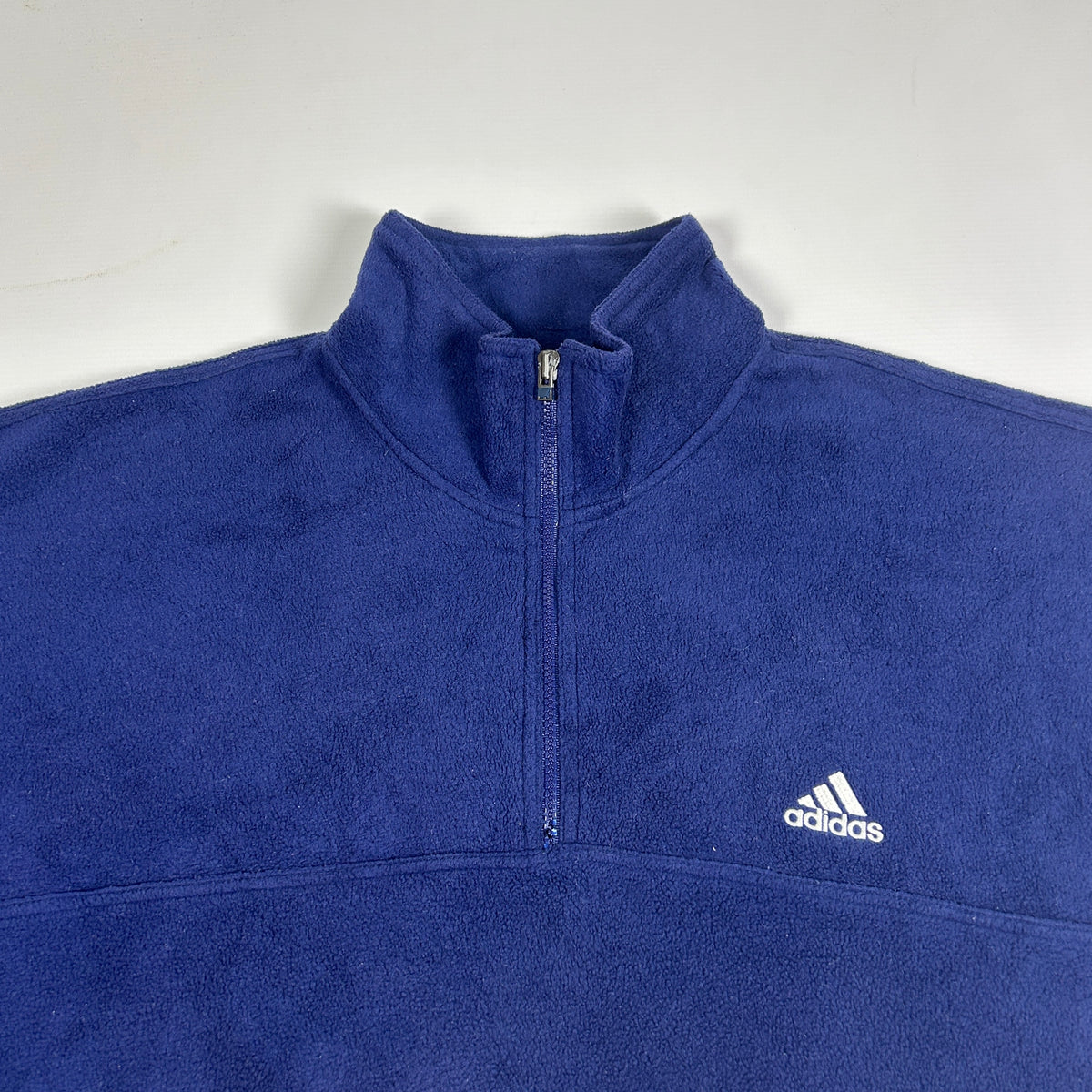 XXL - Vintage 1990's Adidas Fleece Quarterzip
