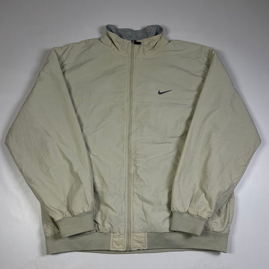 XXL - Vintage 1990's Nike Embroidered Vintage Fleece Lined Jacket