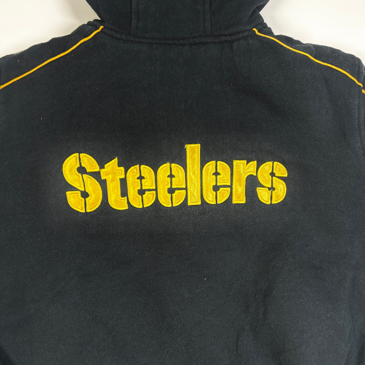 L - 2000's Pittsburgh Steelers NFL Women's Hooded Varsity Jacket