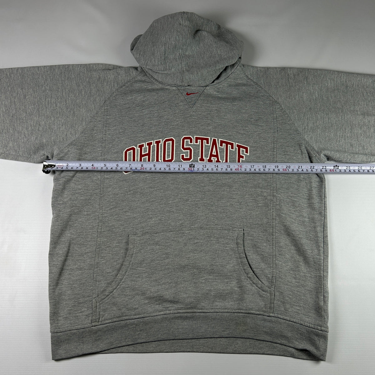 M - 1990's Nike Ohio State Buckeyes Gray Pullover Hoodie