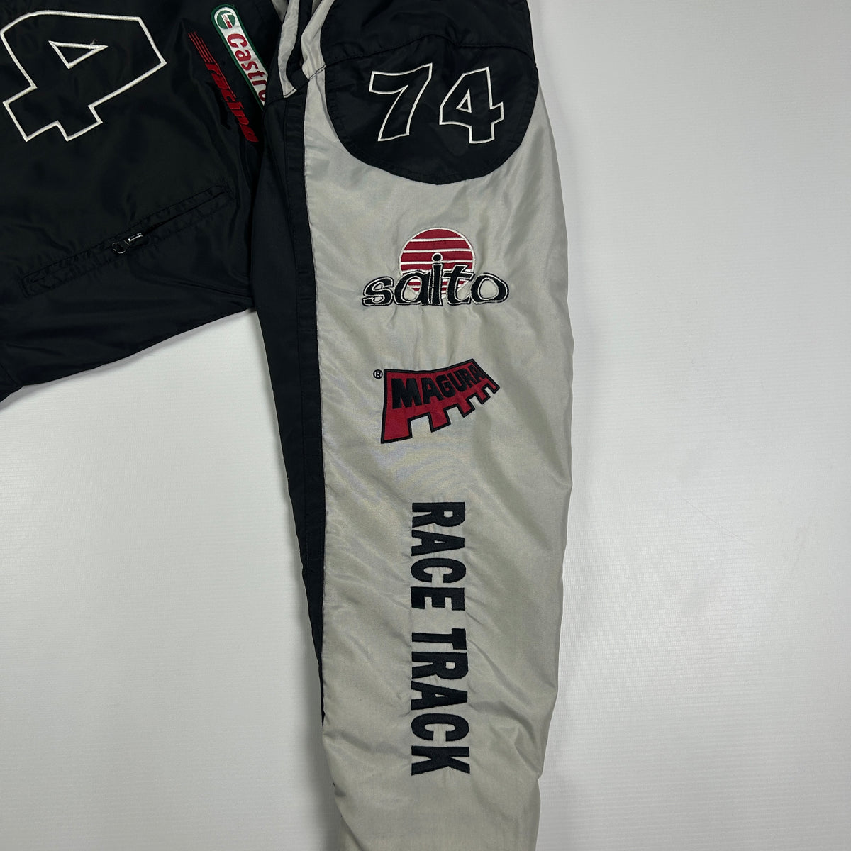 L - Vintage 1990's Fast Lane Racing Crew Jacket 74