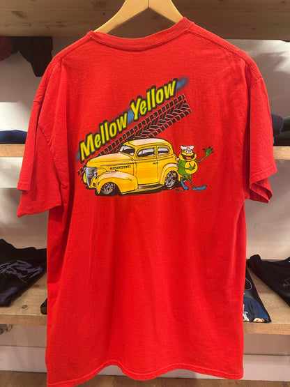XL - Red Mellow Yellow Frog Follies Hot Rod Graphic T-Shirt