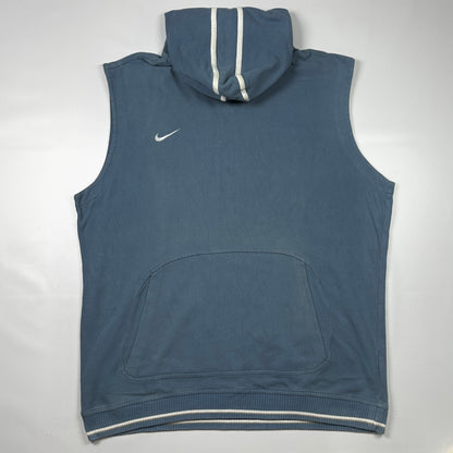 XL - Vintage 2000's Nike Sleeveless Nike Dri-FIT kangaroo pocket Training Hoodie