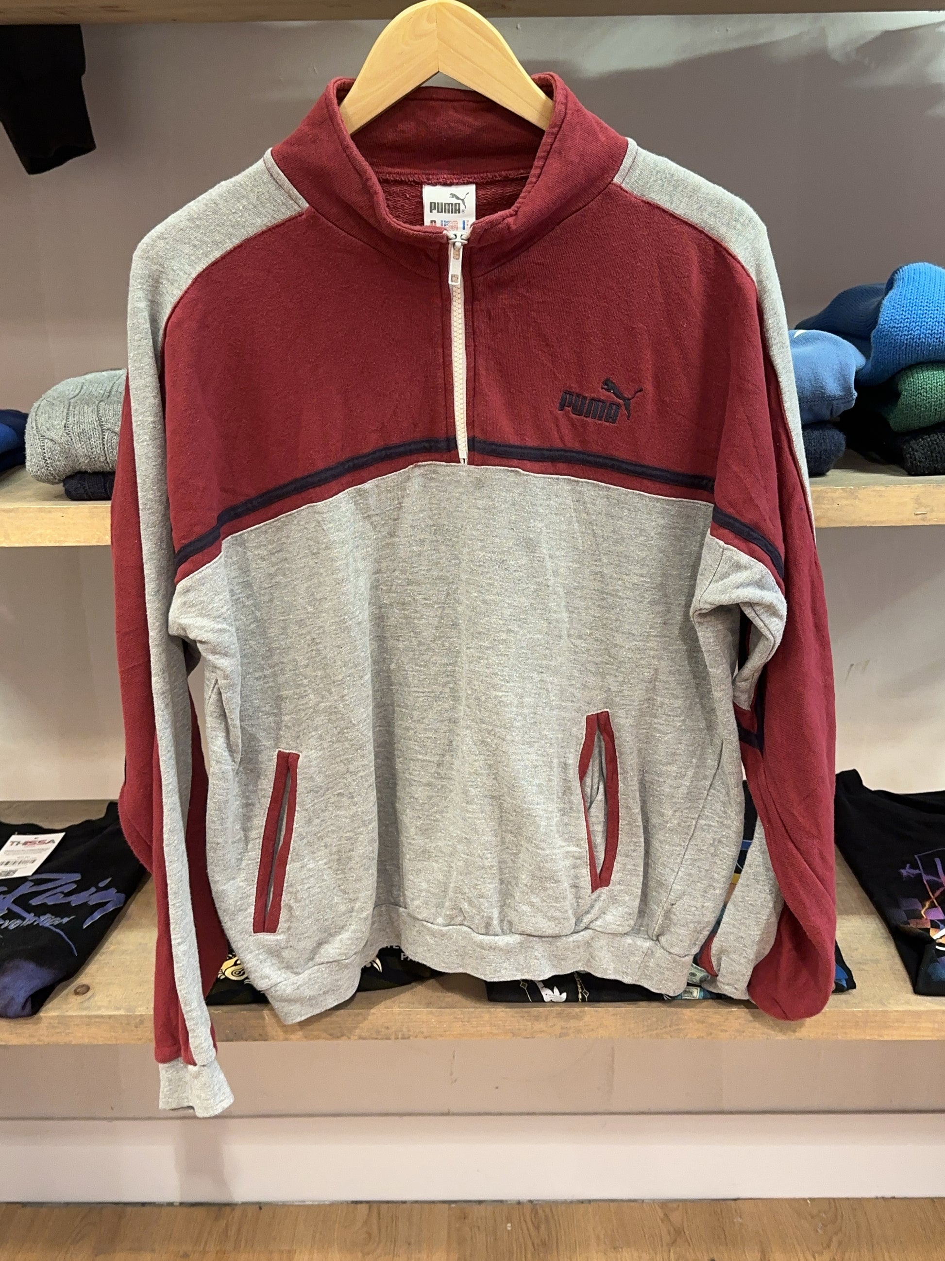 S - Vintage 1990's Puma Quarterzip