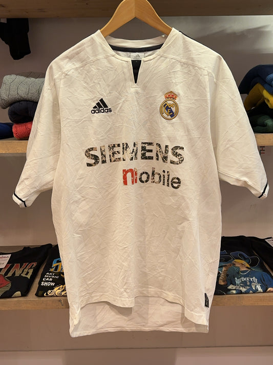 2003-2004 Real Madrid Adidas Home Football Shirt - M