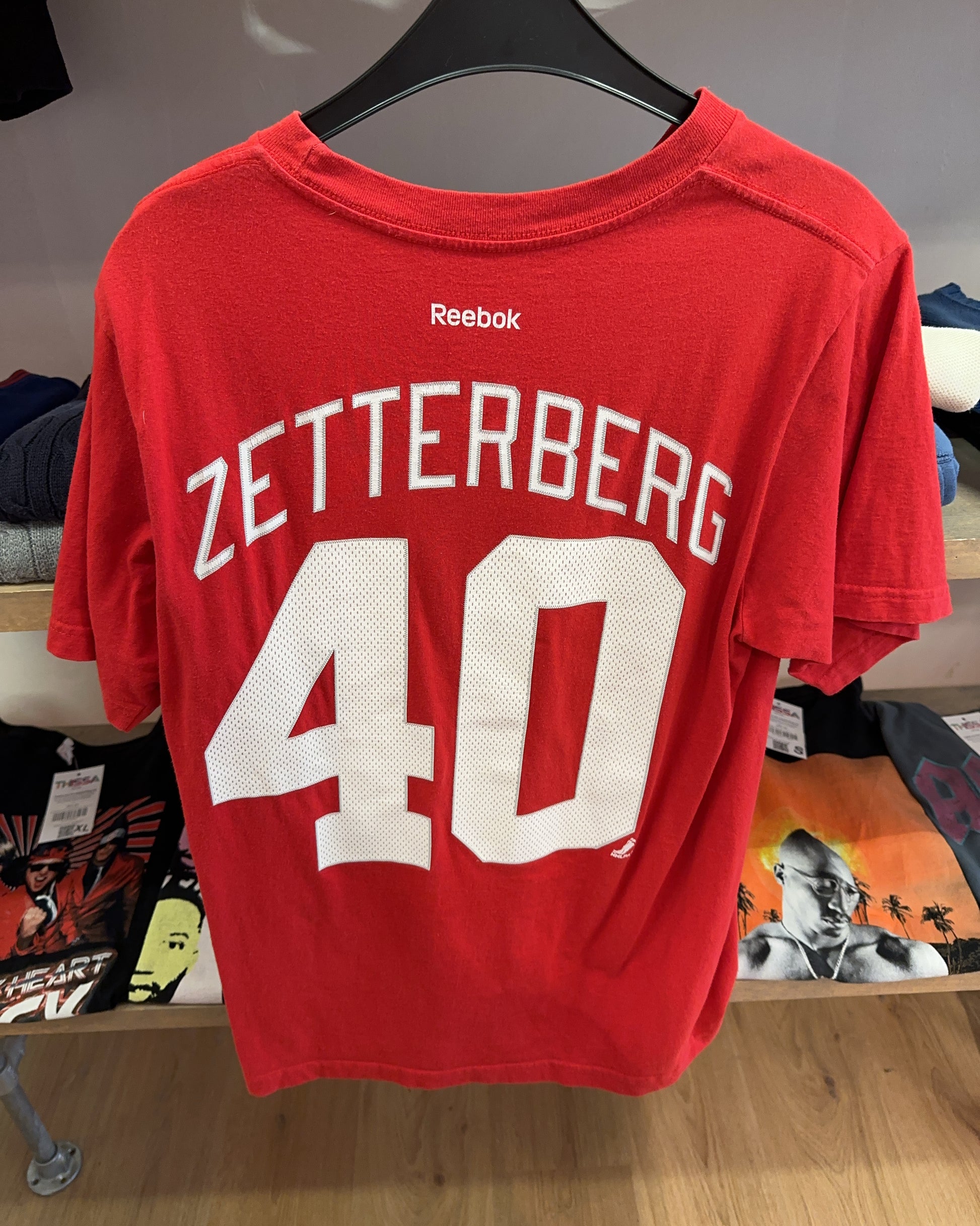L - Detroit Red Wings Zetterberg #40 Reebok NHL T-Shirt