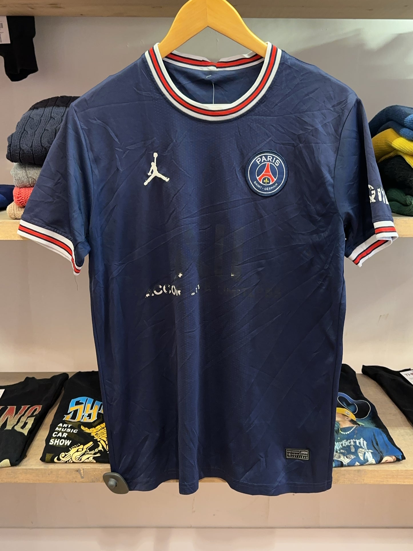 2021-2022 Paris Saint-Germain Jordan Home Football Shirt - L