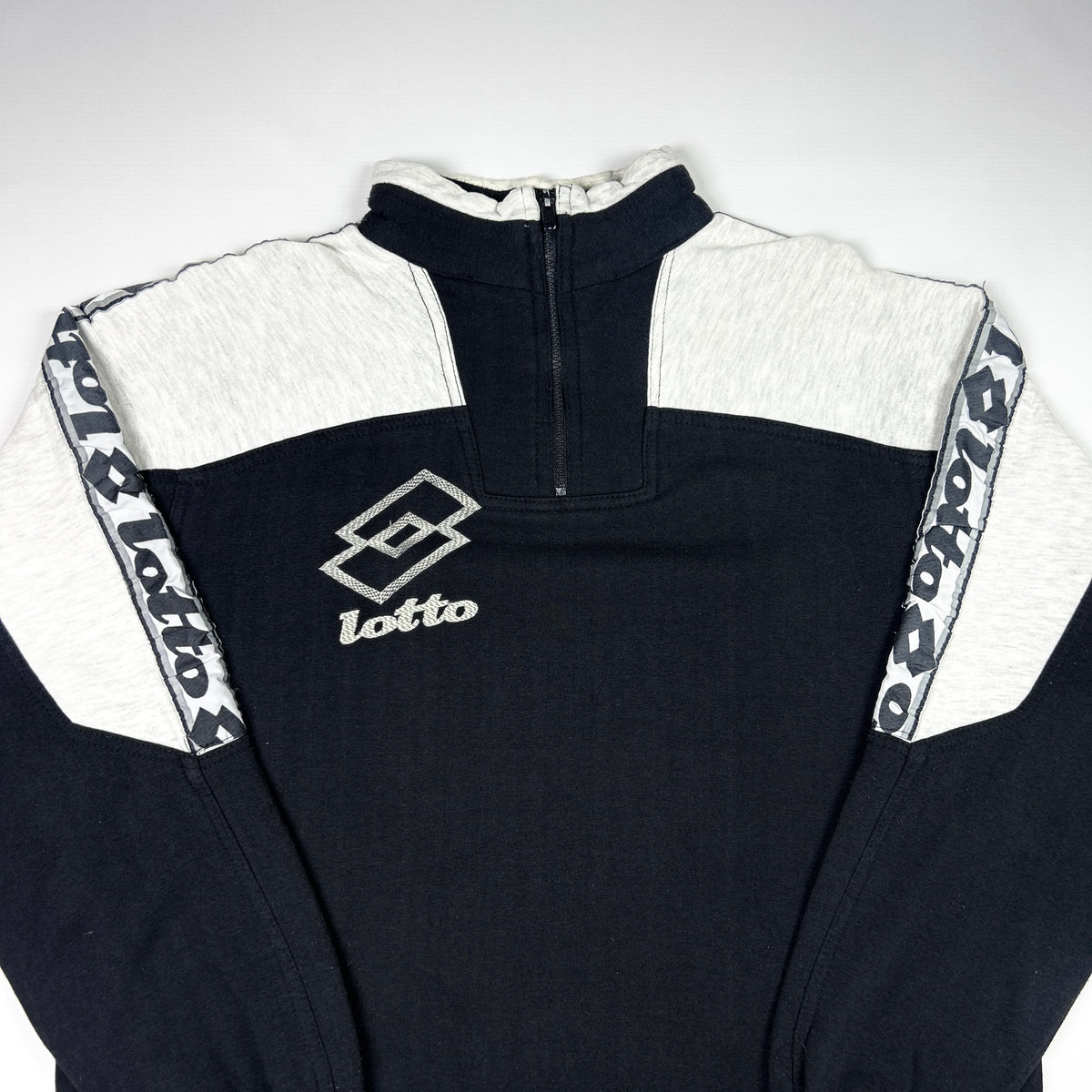S - 1990's Lotto 1/4 Zip Colorblock Sweatshirt