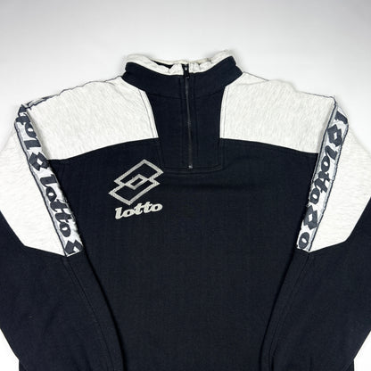 S - 1990's Lotto 1/4 Zip Colorblock Sweatshirt