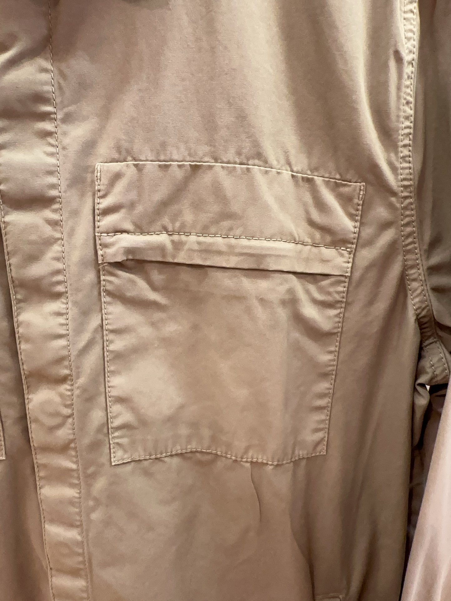 M - Barbour Beige Lightweight Utility Shirt Jacket