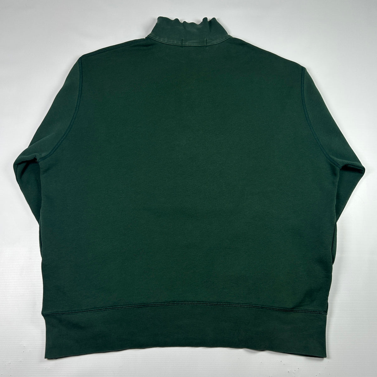 L- 1990's Polo Sport Ralph Lauren Green Quarter-Zip Sweatshirt