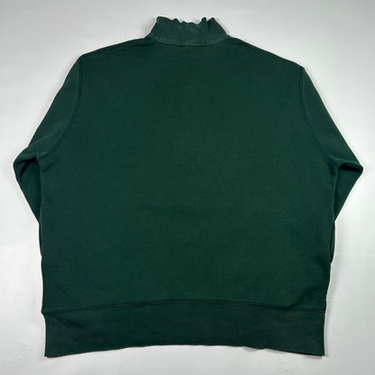 L- 1990's Polo Sport Ralph Lauren Green Quarter-Zip Sweatshirt
